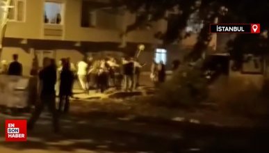 Başakşehir’de kalabalık iki grup birbirlerine sopa ve küreklerle saldırdı