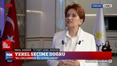 Meral Akşener: İstanbul ve Ankara için blöf mlöf yapmıyoruz
