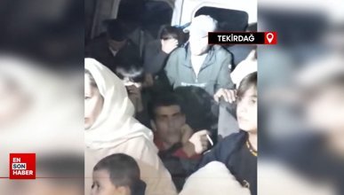 Tekirdağ'da minübüs içinde 28 kaçak göçmen yakalandı