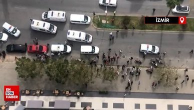 İzmir Adliye binası önünde silahlı çatışma