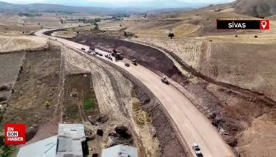 Sivas'ta Yıldız Dağı-Sıcak Çermik bağlantı yolu yapımı devam ediyor
