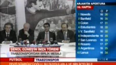 Şenol Güneş resmen Trabzon'da