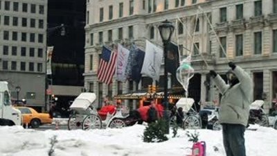 Köpükle Yapılan dev baloncuk