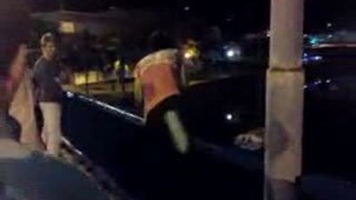 Planking yaparken köprüden böyle uçtu