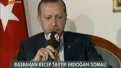 Erdoğan Somali gözlemlerini canlı yayında anlattı