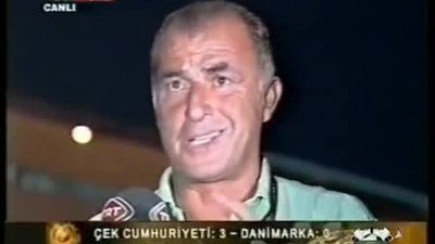 Fatih Terim ve TRT ekibinin komik kazası