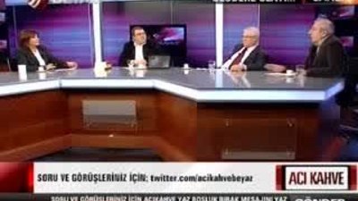 Taraf yazarı canlı yayını terk etti 