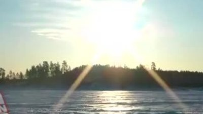 Elektrikli araç ile buz üstünde hız rekoru