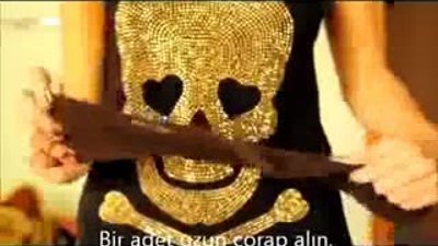 Çorapla Donut Topuz Yapımı