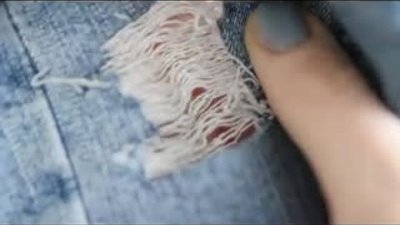 En şık yırtık jean yapımı