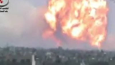 Humus'taki patlama anbean kamerada