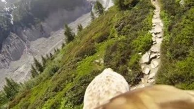 Kamera takılan kartalın uçuşu HD