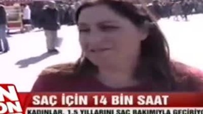 Kadınlar Saç bakımı için 14 bin saat harcıyor