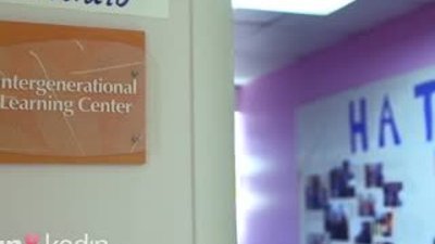 Huzurevinin içinde açılan anaokulu