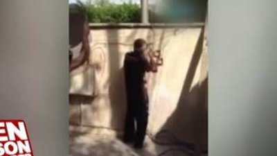 Elektrik şakası işçiyi korkuttu