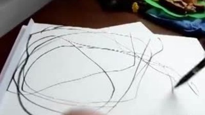 Anne kızın mükemmel karalama çalışması