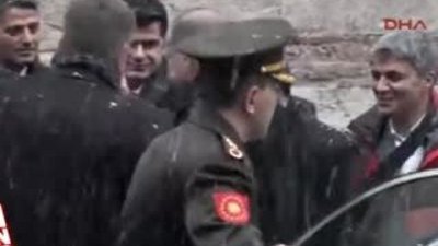 Cumhurbaşkanı Erdoğan kar altında açılış yaptı