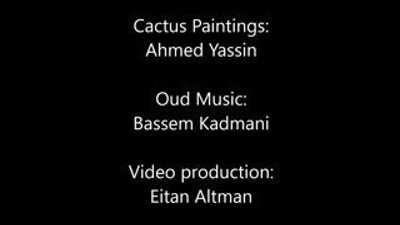 Filistin'in yaşadığı acıları kaktüslere resmeden Gazzeli sanatçı