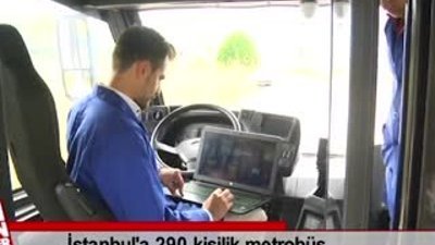 İstanbul'a 290 kişilik metrobüs geliyor