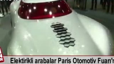 Elektirikli arabalar Paris Otomotiv Fuarı'nda