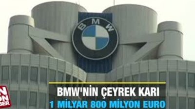 BMW'nin çeyrek karı 1 milyar 800 milyon euro