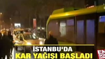 İstanbul'da kar yağışı başladı