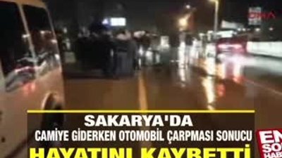 Camiye giderken kazada hayatını kaybetti