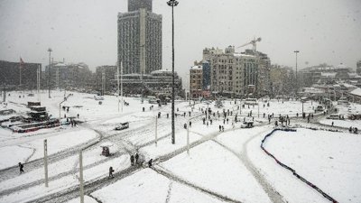 İstanbul’dan kar manzaraları