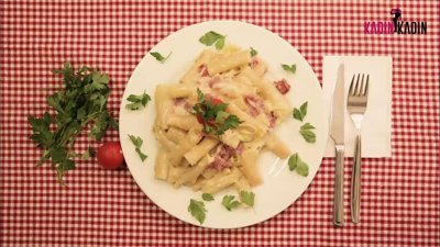 Kremalı Jambonlu Makarna Tarifi