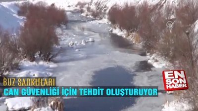 Buz sarkıtları can güvenliği için tehdit oluşturuyor