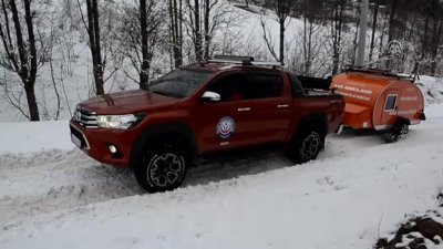 Karavandan kar ambulansı üretildi
