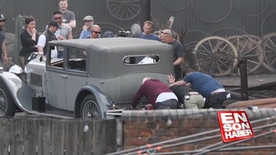 Peaky Blinders dizisinin çekim setinden görüntüler