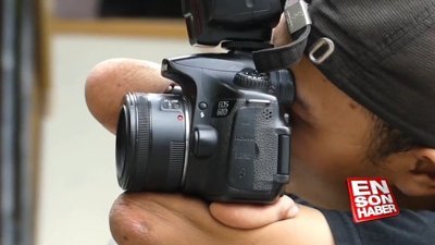 Engelli doğan fotoğrafçı Achmad Zulkarnain