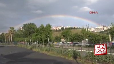 İstanbul'da gökkuşağı sürprizi