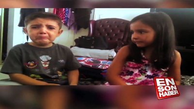 Kardeşlerinin cinsiyetini öğrenen miniklerin isyanı
