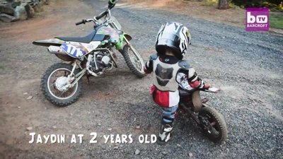 4 yaşındaki yetenekli motokrosçu