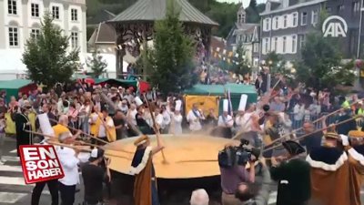 Belçika'da dev omlet