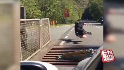 Kaykay yapan gencin hazin sonu