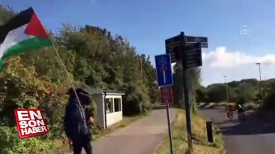 Yahudi aktivist, İsrail zulmüne karşı Filistin'e yürüyor