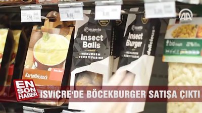 İsviçre'de böcekburger satışa çıktı