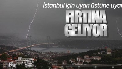 İstanbul'da şiddetli sağanak yağış