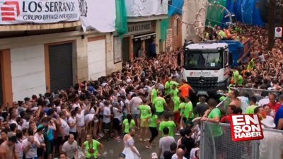 İspanya'da La Tomatina festivali