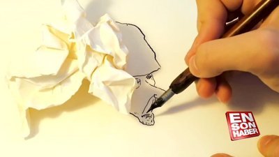 İzleyenleri hayran bırakan sanatsal çizimler