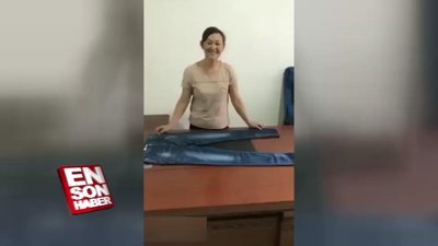 Pratik kıyafet katlama yöntemi