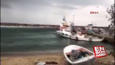 Biga açıklarında denizde hortum oluştu