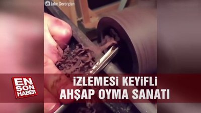 İzlemesi keyifli ahşap oyma sanatı
