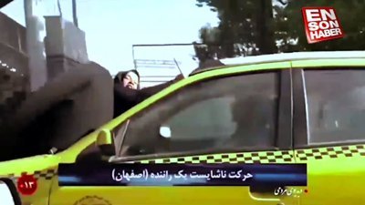 Karısını cezalandırmak için taksiye çıkaran İranlı