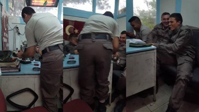 Devrelerine çaydanlık şakası yapan asker