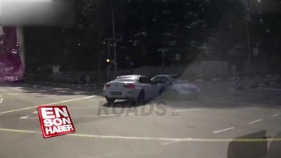 Hayalet otomobil araca çarptı