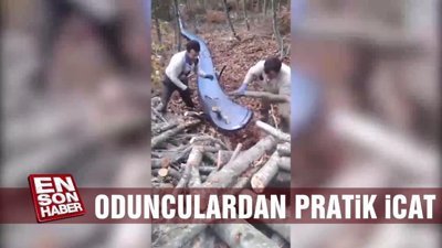 Karadenizli odunculardan pratik icat